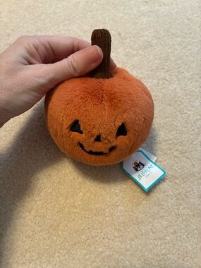 Jellycat Orange Plush Small Pumpkin